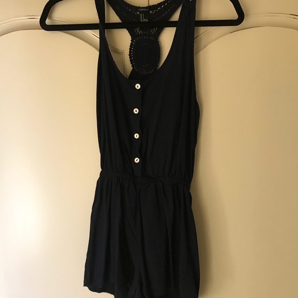 Navy romper